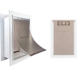 PetSafe NEVER RUST Wall Entry Pet Door - Telescoping Frame - Insulates Better than Metal Doors, Energy Efficient Cat & Dog Door - Interior & Exterior 
