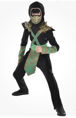 Dragon Ninja Youth Child Boys Size XL 14-16 Halloween Dress Up Costume