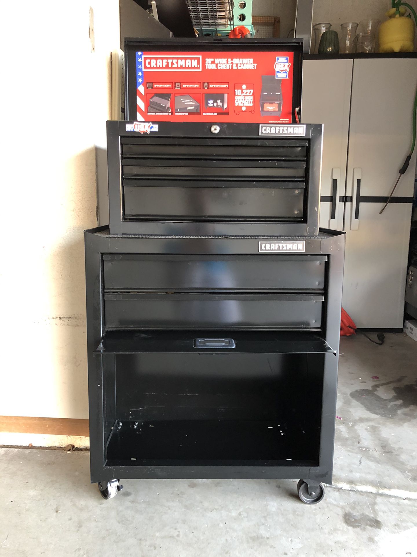 Craftsman Tool Chest and Cabinet Excellent Condition