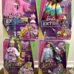 Barbie Extra Fashion Dolls 8 Lot Boxed
