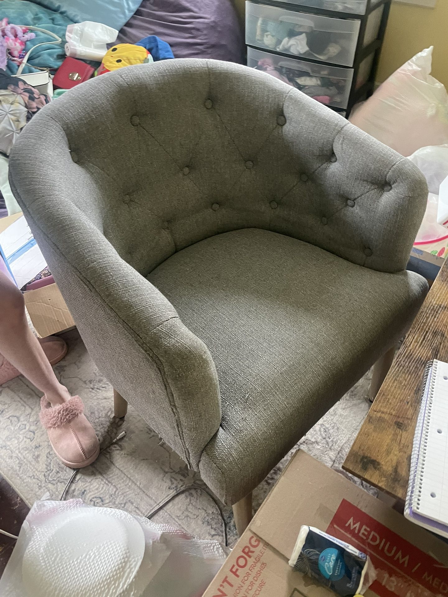 Soft Gray Armchair