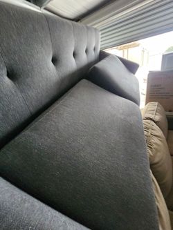 Charcoal sofa