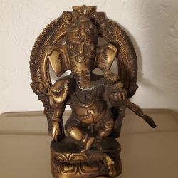 Heavy Ganesha Statue Decor (Have Tarnishing And Wear)