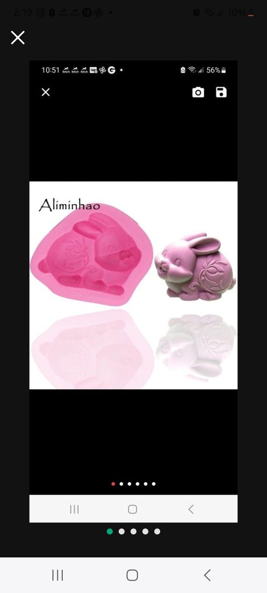 Easter Silicon Rabbit Mold