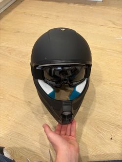 ROOZO dirt bike helmet with goggles