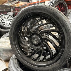 24 Inch rims and tires 6 lug