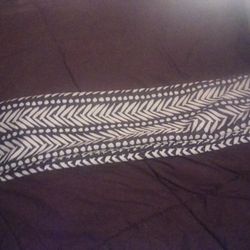 Navy Blue Mainstays Shower Curtain