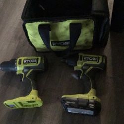 Ryobi Drill Set