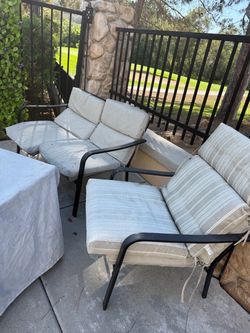 2 chairs and sofa with pads Free