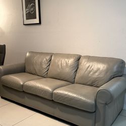 Grey Leather Sofa From Macys