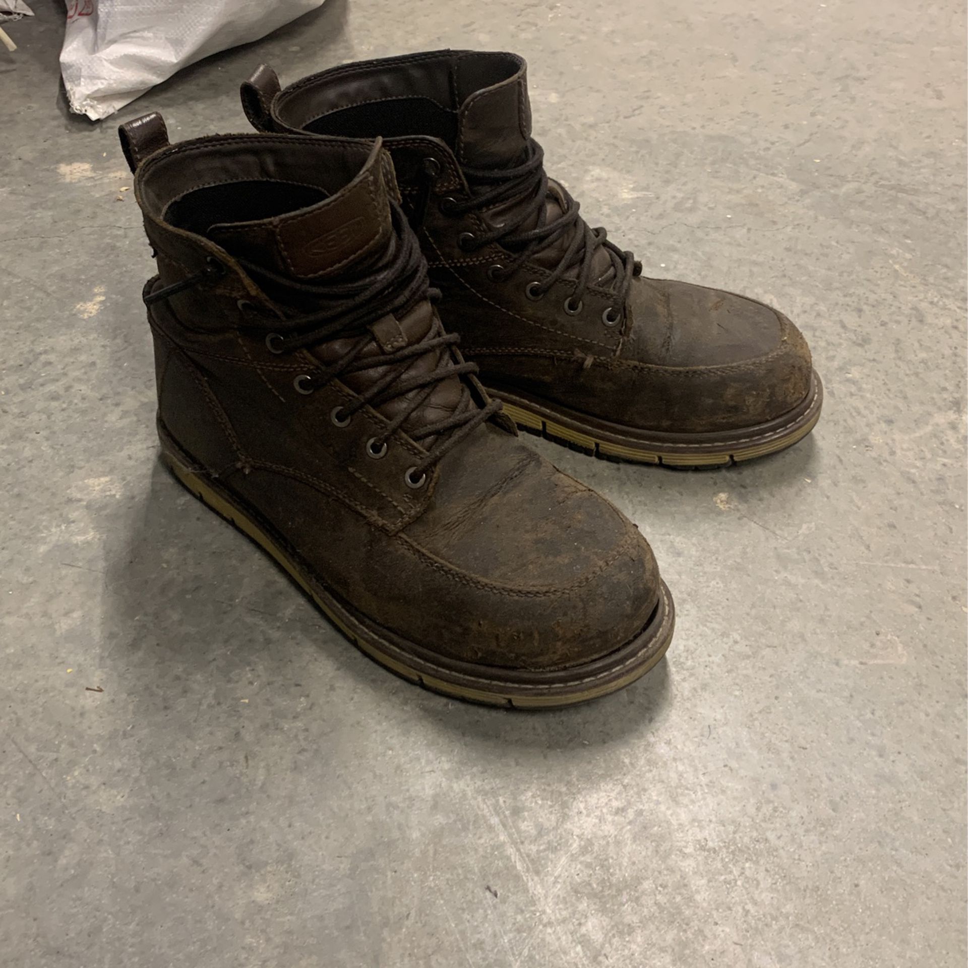 Keen Work Boots Mens 10.5 Steel Toe