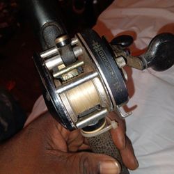 Vintage Shimano Bait Caster And Rod