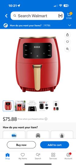 Brand New Air Fryer Never Used. Extra Large 2400 Watts Kitchen. Table. Coffee.