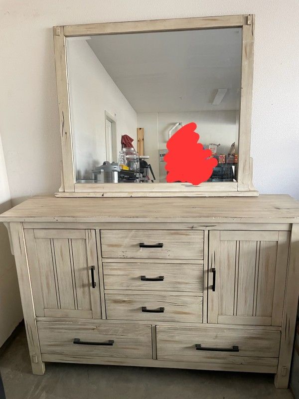 Dresser, Mirror. Night Stand