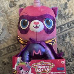 Rainbow Butterfly Unicorn Kitty Plushie