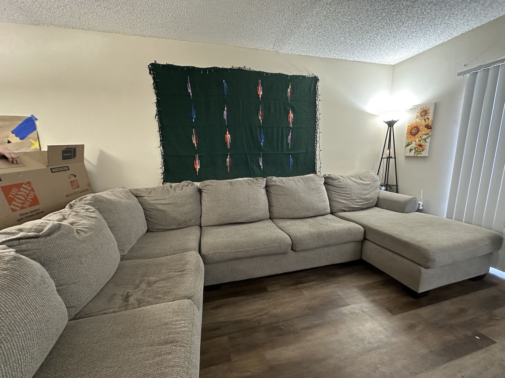 Beige Sectional Couch