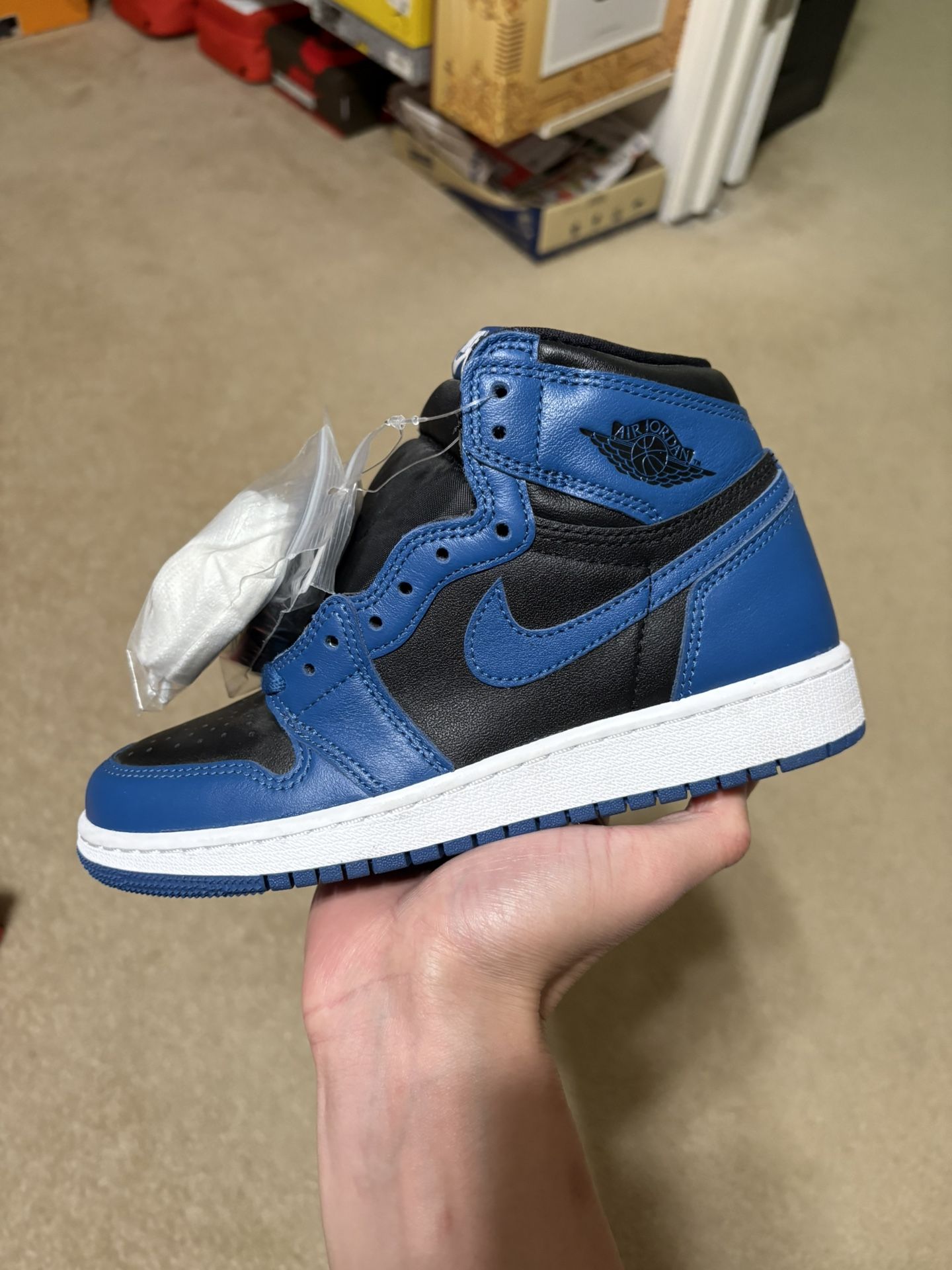 Size 4Y / 5.5 Womens - NEW Nike Jordan 1 Retro High OG Dark Marina Blue GS