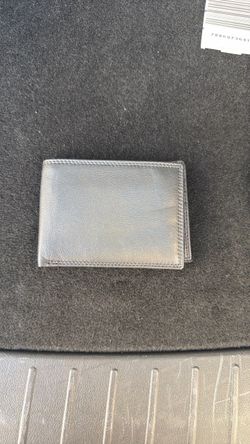 Black Leather Bifold Wallet