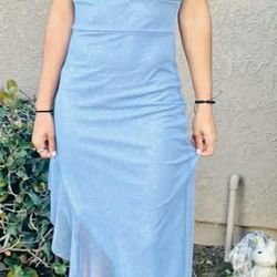 Windsor Light Blue Glittery Dress/Gown ~ Size S