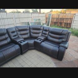 Leather Secitional