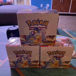 Surging Sparks Booster Boxes Lot Of 3