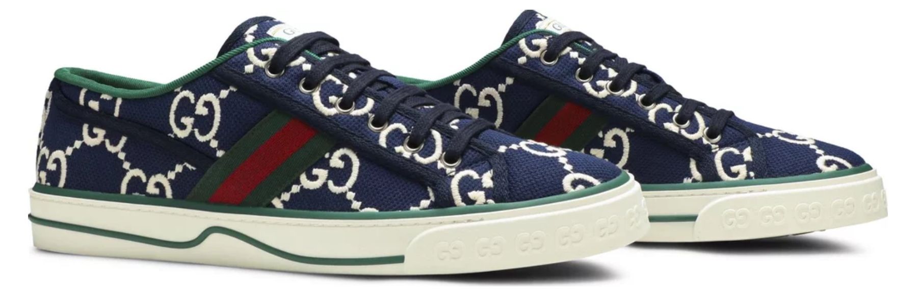 Gucci 1977 style sneakers, blue/ivory (see photos), size 15, NIB