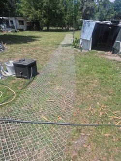Painted Chain LINK FENCE