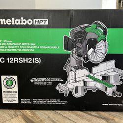 Metabo HPT 12-in 15 Amps Dual Bevel Sliding Compound Corded Miter Saw