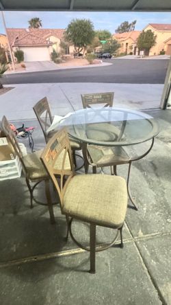 Table and chairs