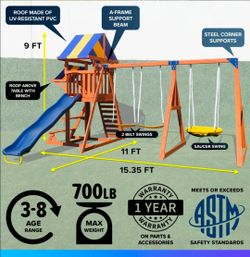 Kids swing set