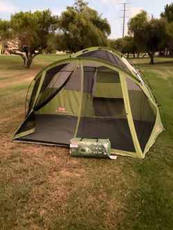 Coleman Evanston Screened 8-Person Tent + Rainfly & Carry Bag