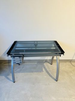 Studio Design Futura Glass Top Craft Table