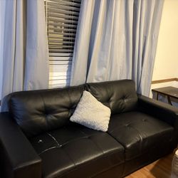 Black Leather Couch