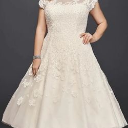 Wedding Dress With Matching Veil 