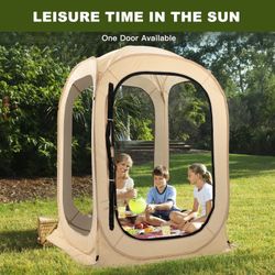 Sports Tent Pop Up Pod Instant Weather Proof Shelter Clear View Bubble Tent
