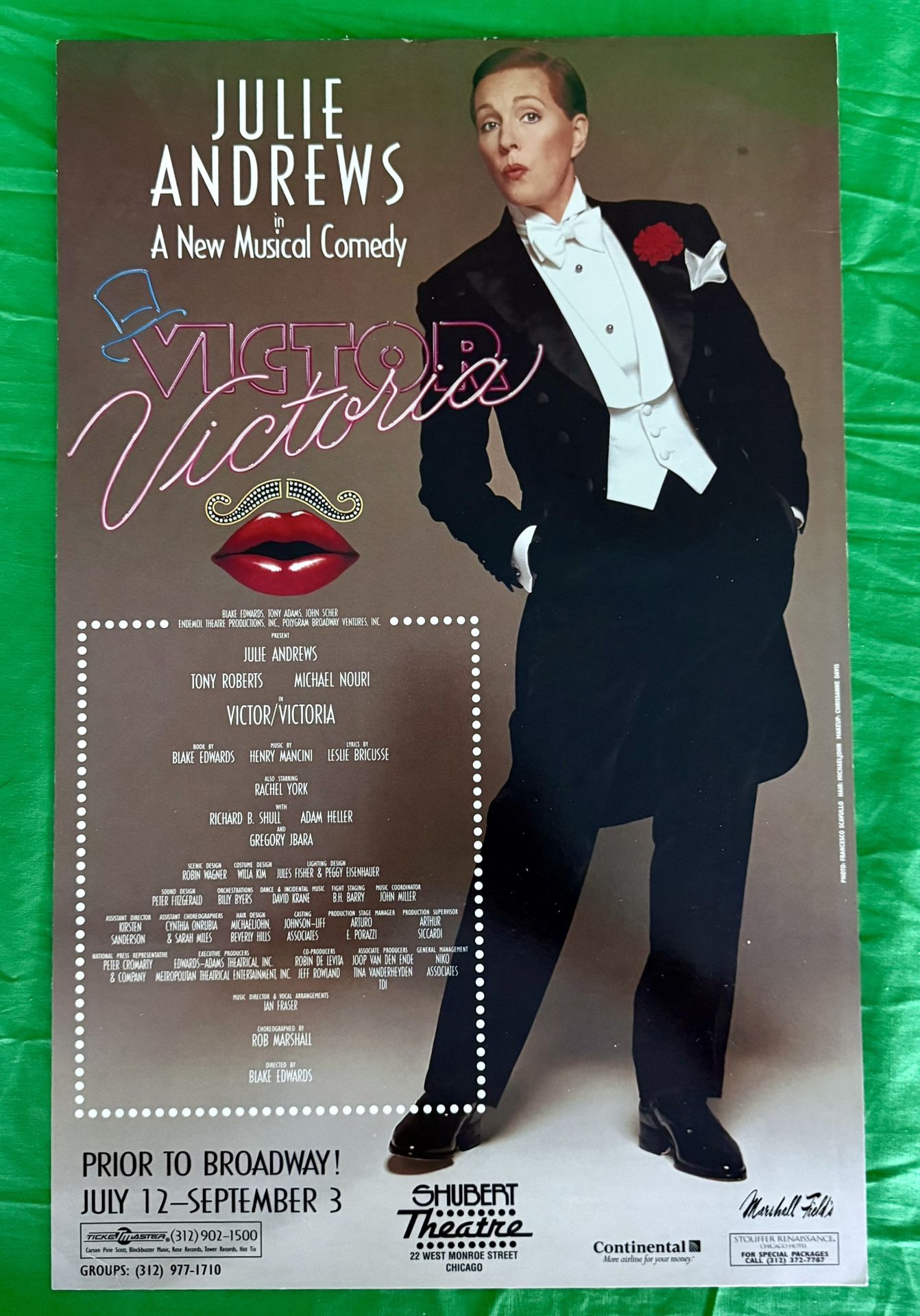 “Victor/Victoria” theater poster