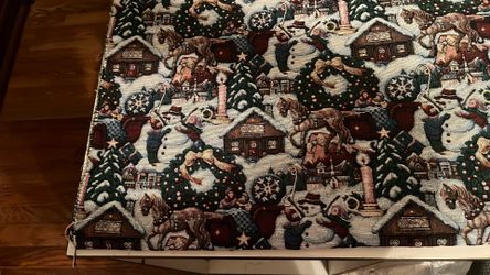 Snow people tapestry fabric