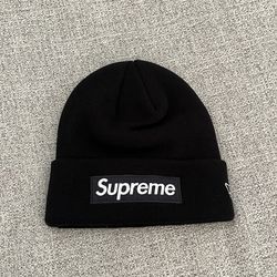 Supreme New Era Box Logo Beanie Black