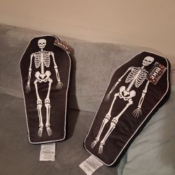 Coffin Skull Pillows 