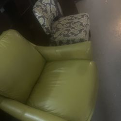 Two Club Chairs Matching In Color