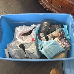 Tote Full Of VHS and DVDS