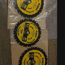 NEW DEWALT CIRCULAR SAW BLADES 3 FOR $25