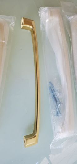 10pcs, 7inch hole center, Gold, cabinet pulls