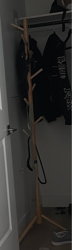Wooden Freestanding Coat Rack