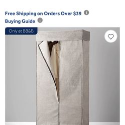 Simply Essential™ Garment Rack with Cover New 