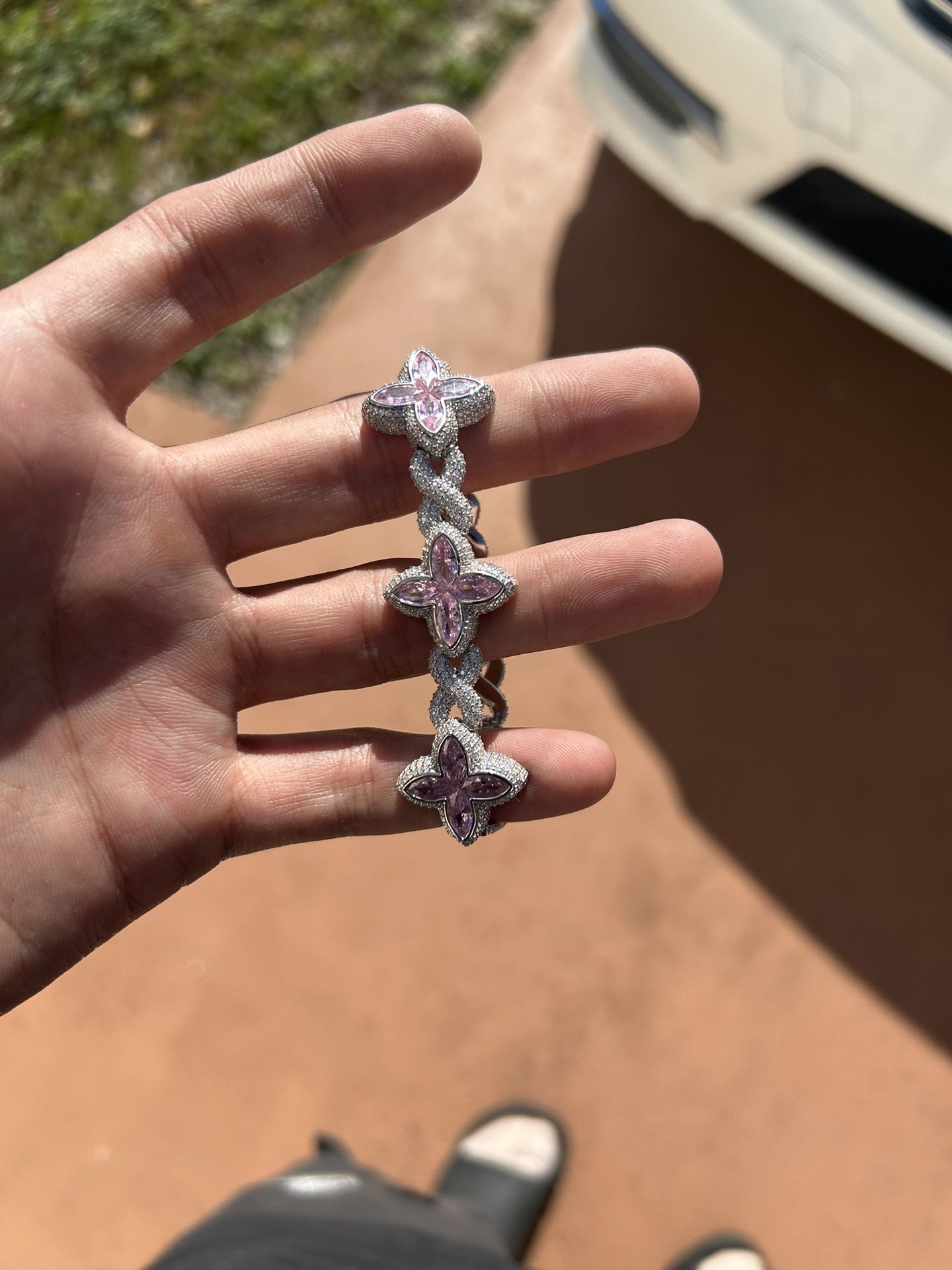 Moissanite “Flower” Bracelet