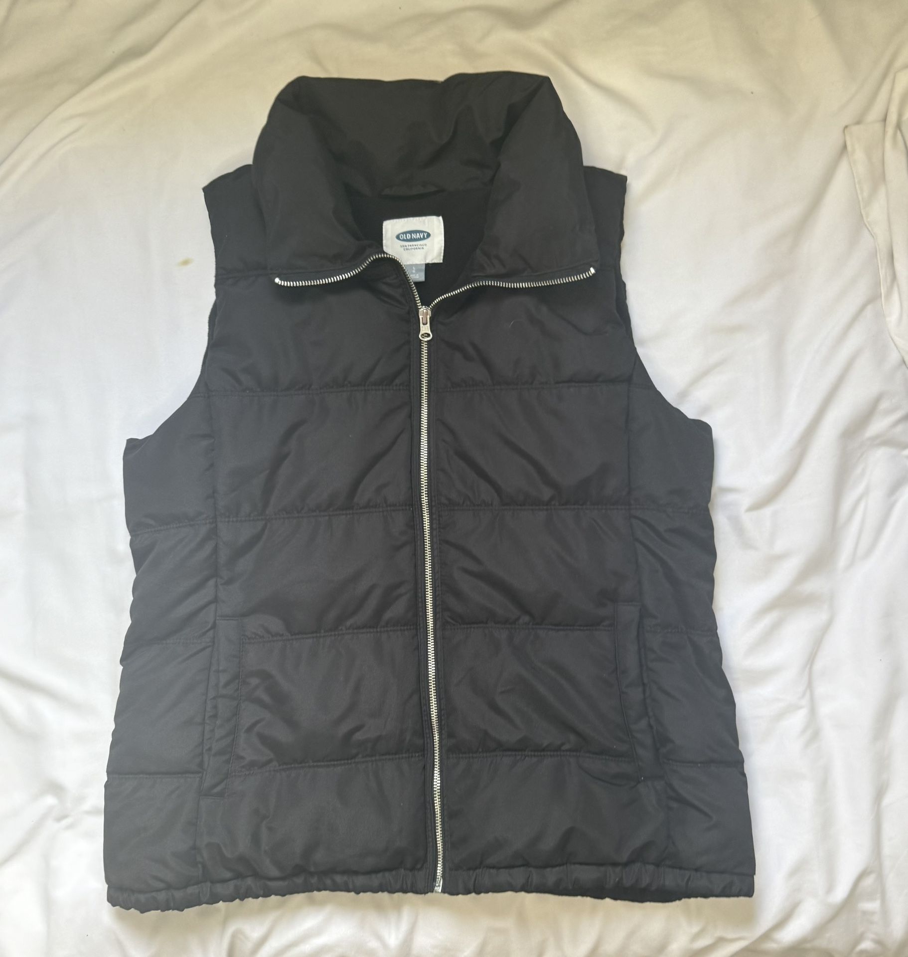 Black Puffer Jacket Vest | Large | Warm & Lightweight❄️