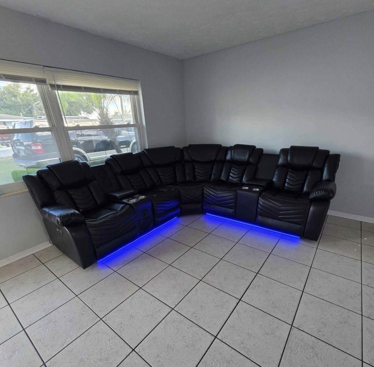Power Recliner Sectional Sofa