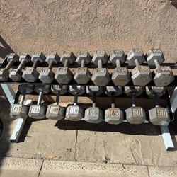 Dumbbells From 10-50 Weights 