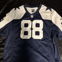 White And Blue Ceedee Lamb Jersey